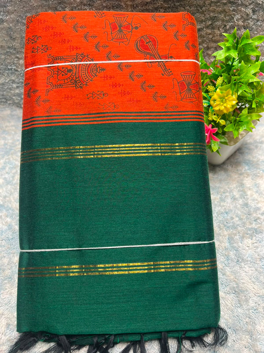 Pure Cotton Silk Saree