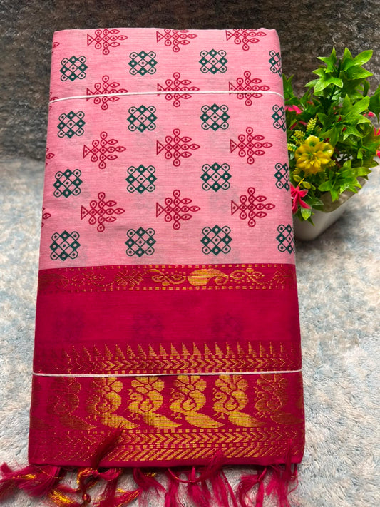 Pure Cotton Silk Saree