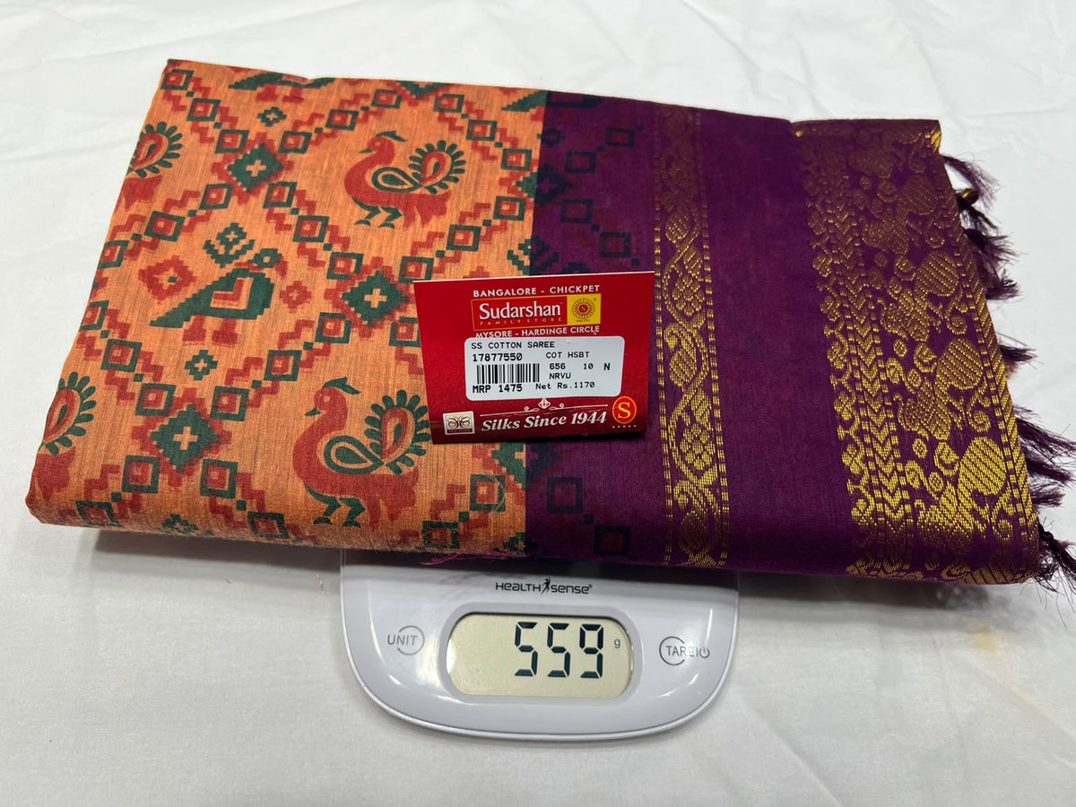 Pure Cotton Silk Saree