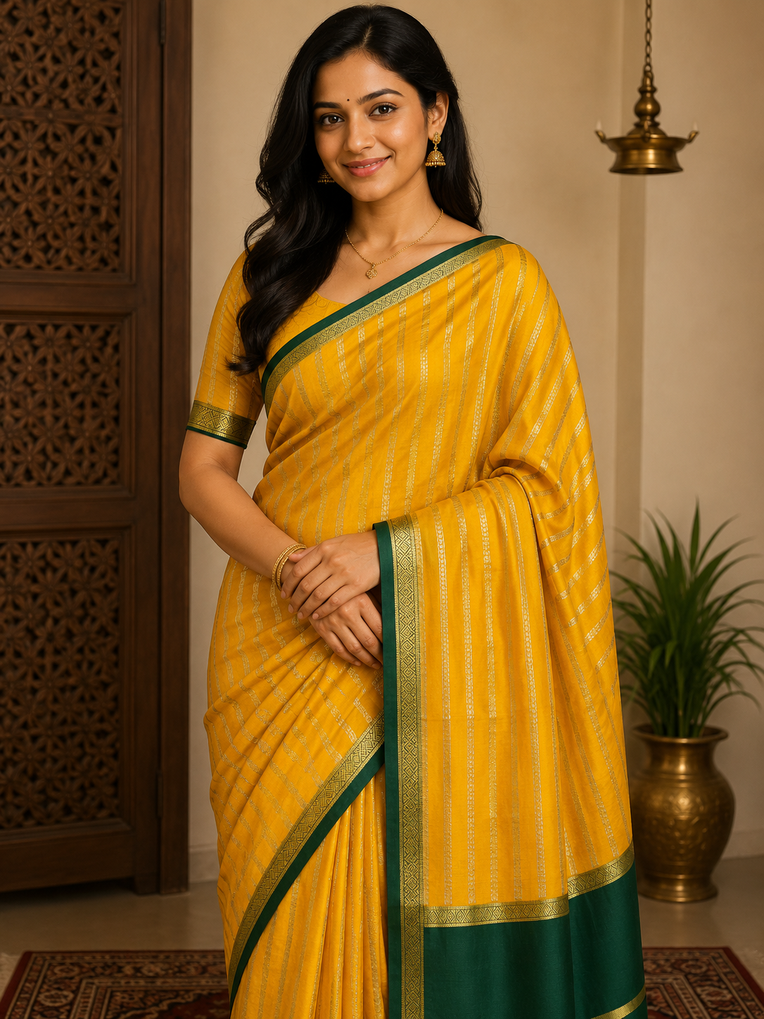 Pure Mysore Silk Saree.