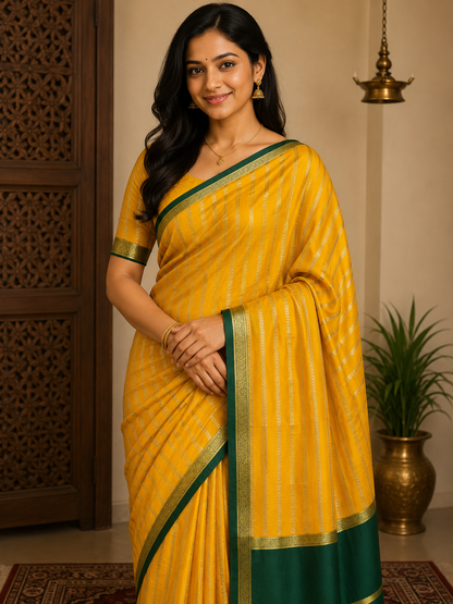 Pure Mysore Silk Saree.