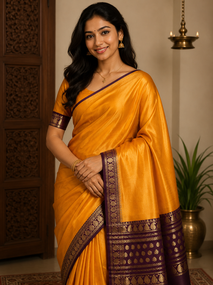 Pure Mysore Silk Saree.