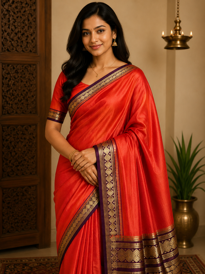 Pure Mysore Silk Saree.