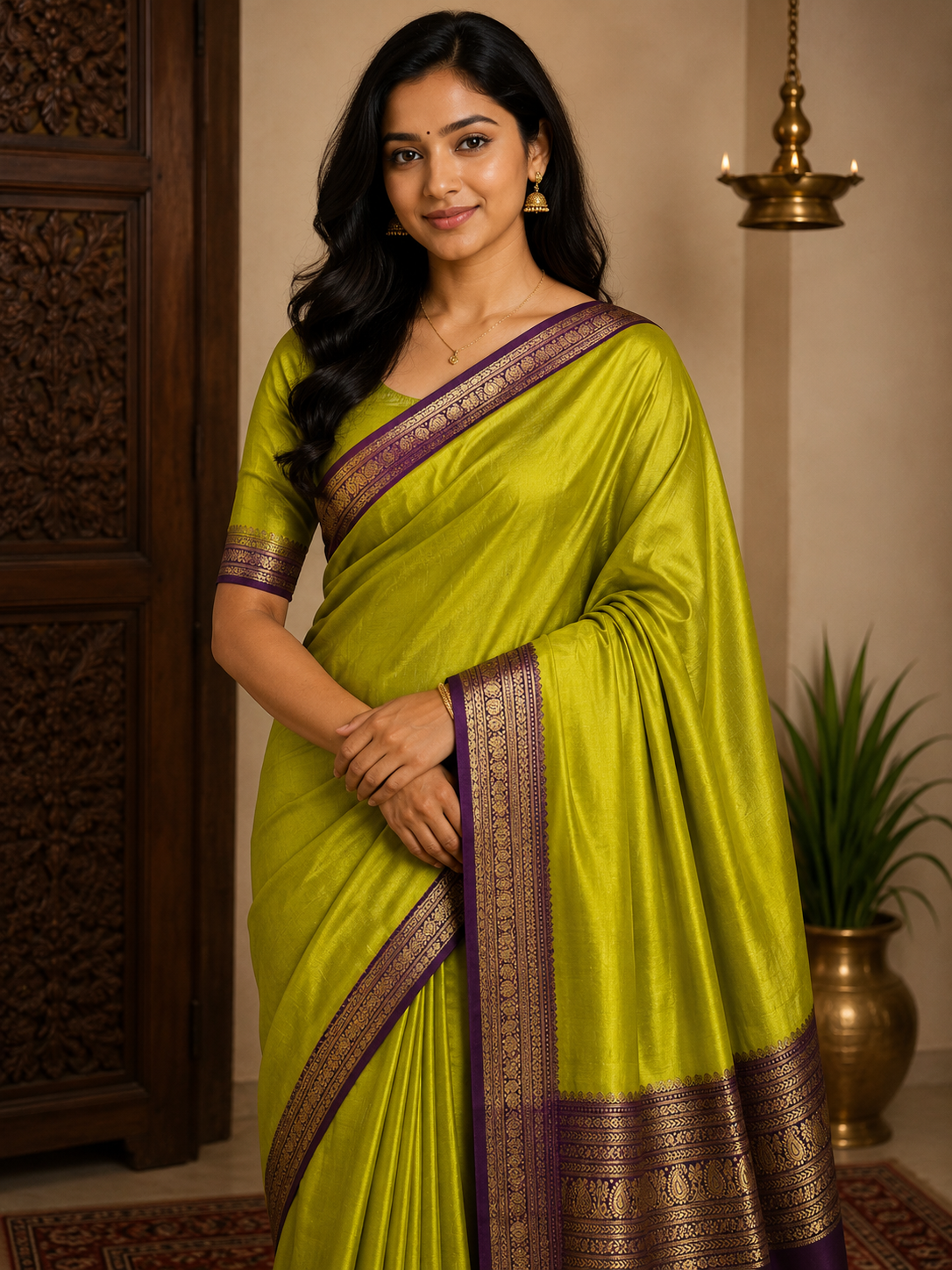 Pure Mysore Silk Saree.
