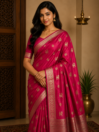 Pure Mysore Silk Saree.