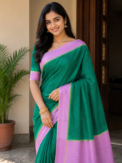 Pure Mysore Silk Saree(100 Gsm)
