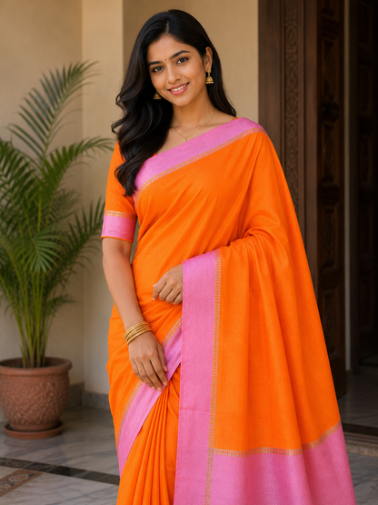 Pure Mysore Silk Saree(100 Gsm)