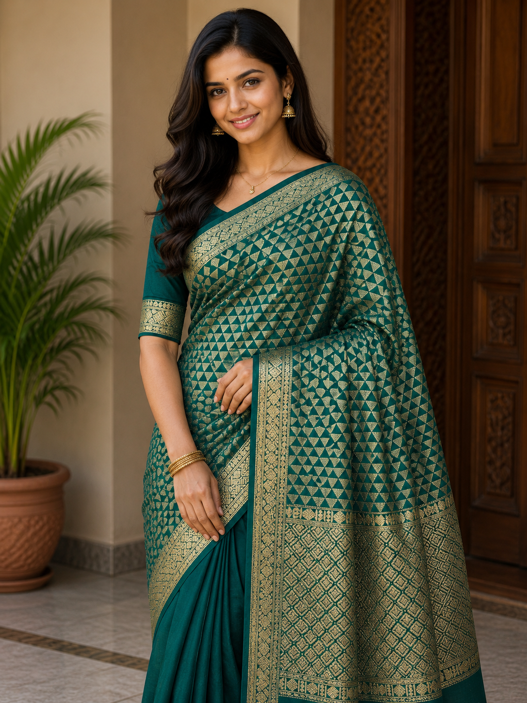 Pure Mysore Silk Saree(100 Gsm)