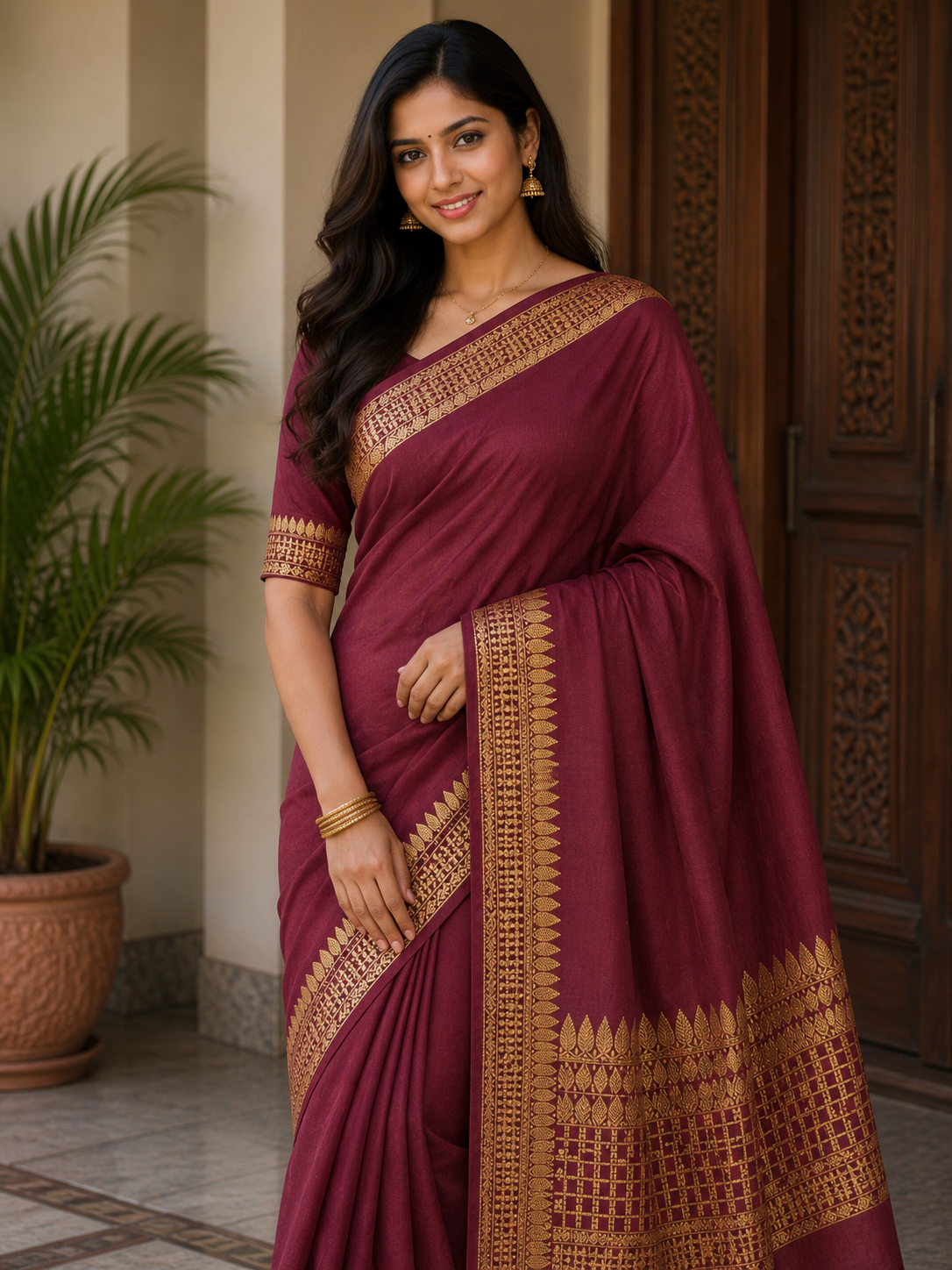 Pure Mysore Silk Saree(100 Gsm)