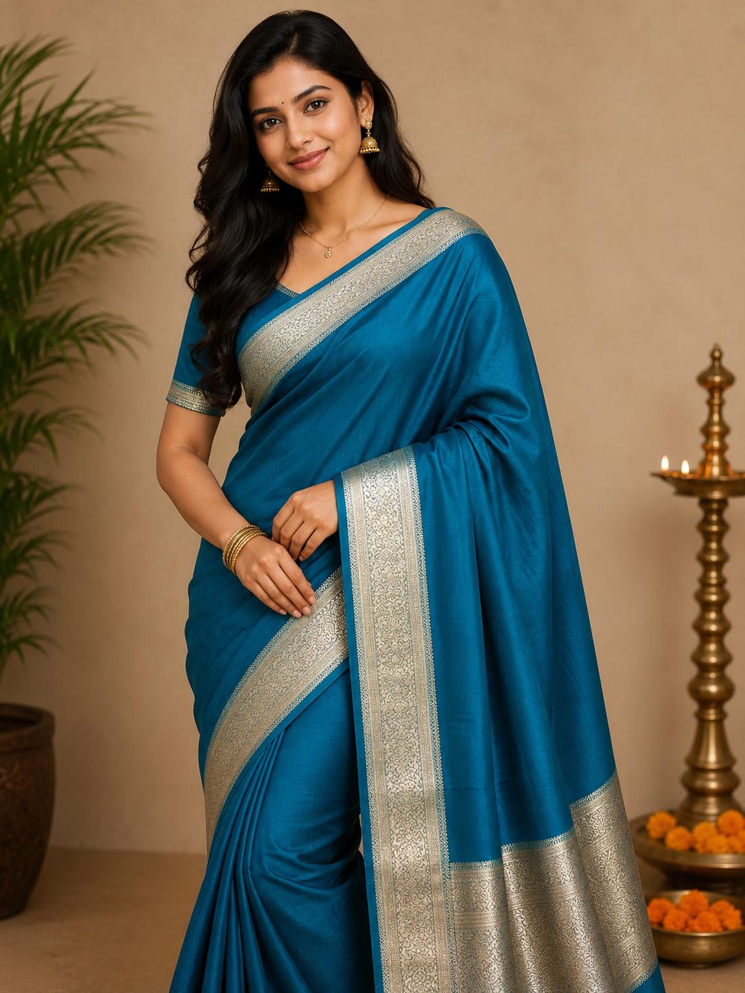 Pure Mysore Silk Saree.