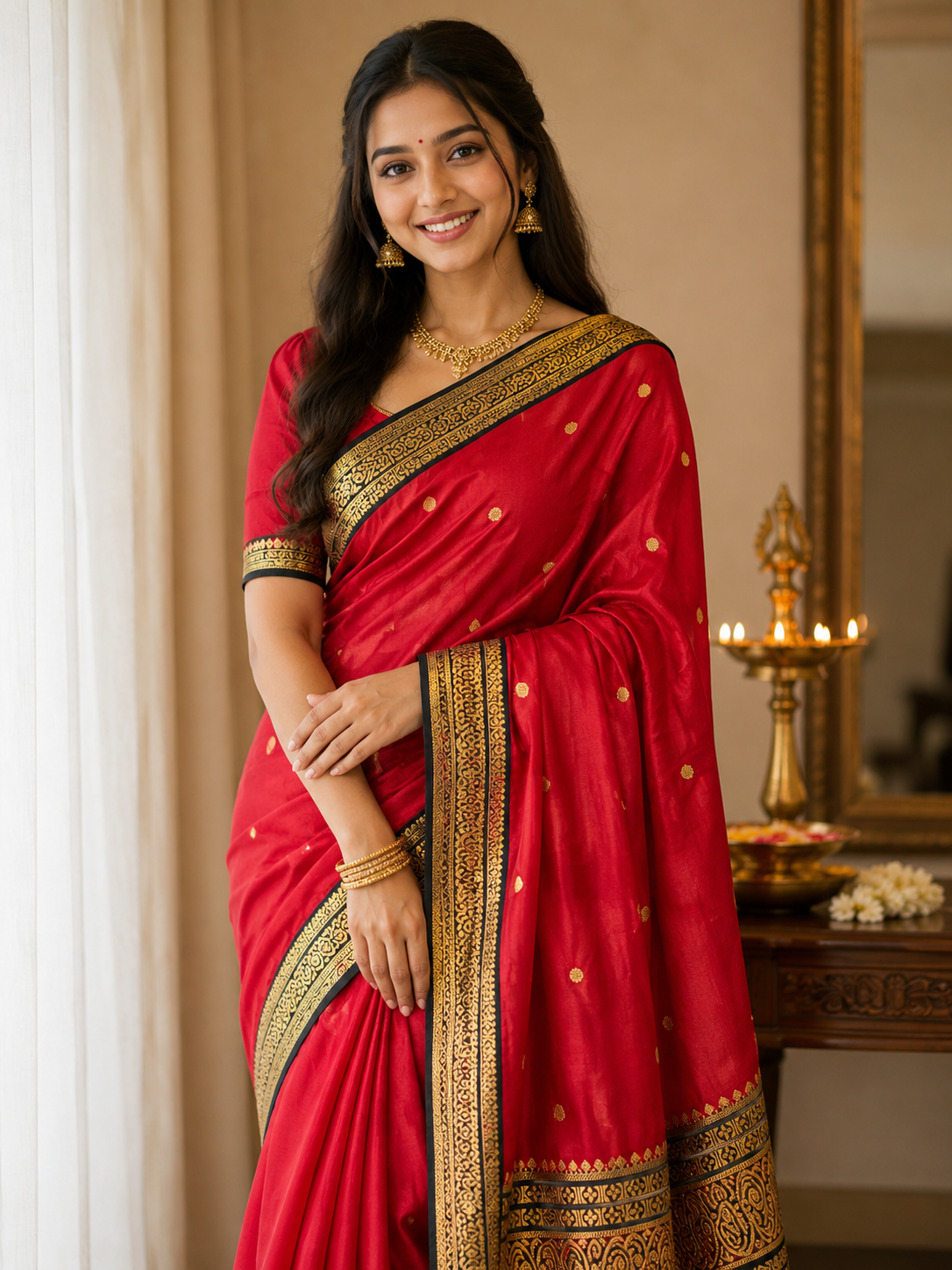 Pure Mysore Silk Saree ( 60 Grams )