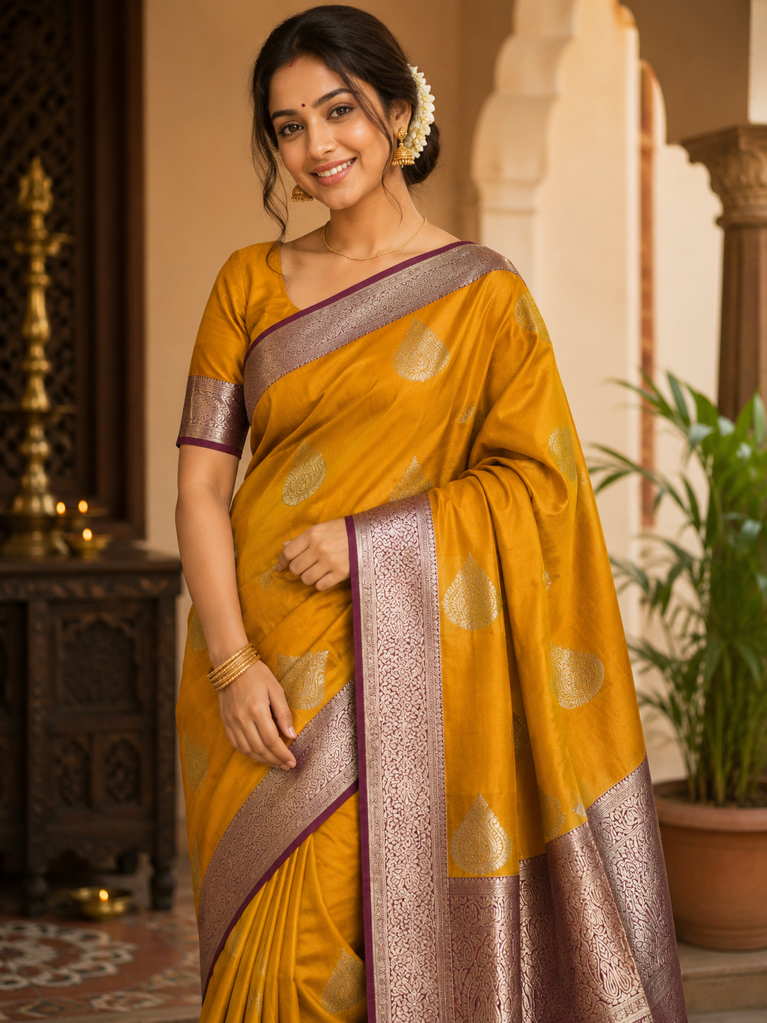 Kanchi Mix Silk Saree