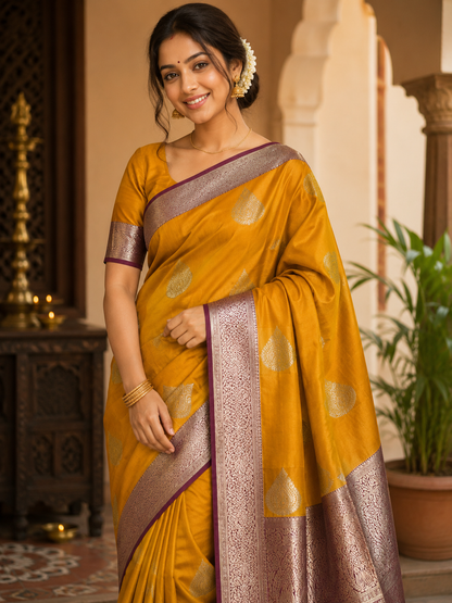 Kanchi Mix Silk Saree