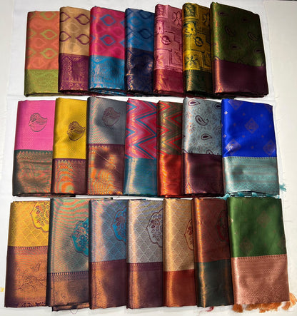 Combo Offer Get 3  Art Silk Saree's At 1099 /-