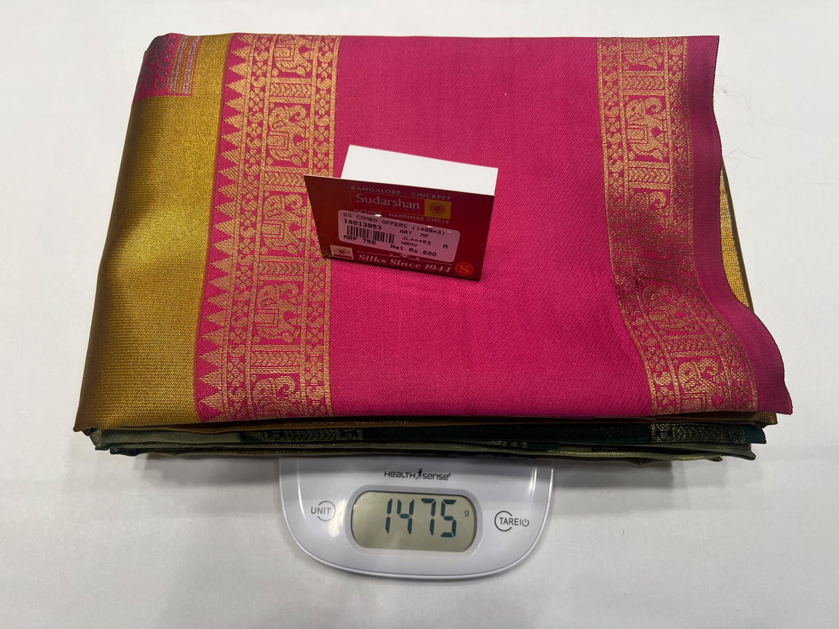 Combo Offer Get 3  Art Silk Saree's At 1499*3