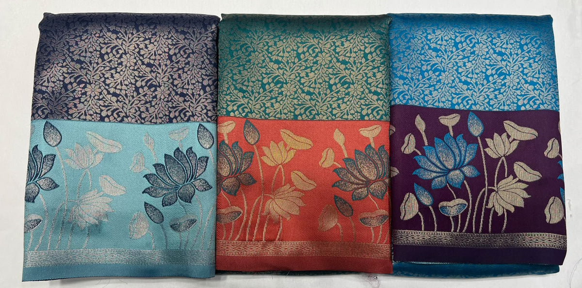 Combo Offer Get 3  Art Silk Saree's At 1499*3