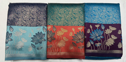 Combo Offer Get 3  Art Silk Saree's At 1499*3