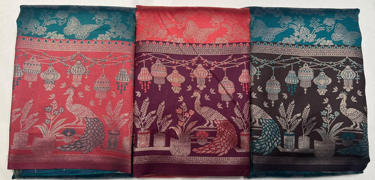 Combo Offer Get 3  Art Silk Saree's At 1499*3