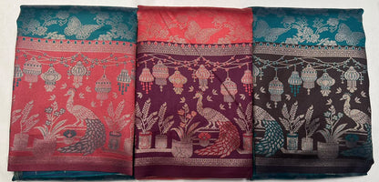 Combo Offer Get 3  Art Silk Saree's At 1499*3