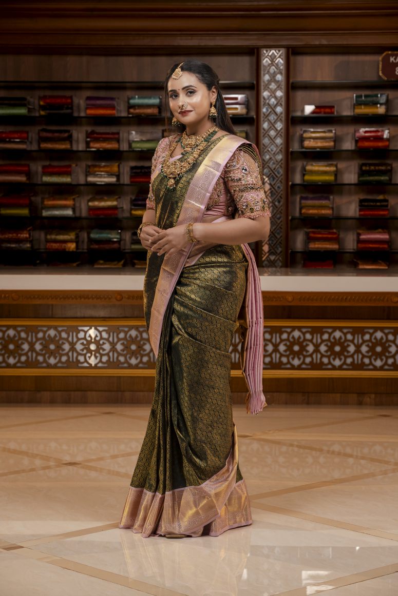 Pure Kanchipuram Silk Saree.