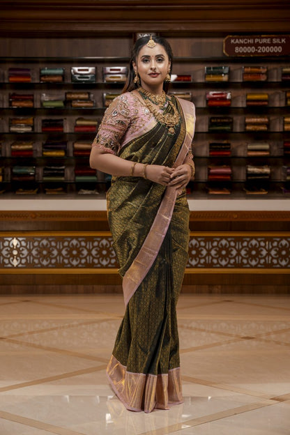Pure Kanchipuram Silk Saree.