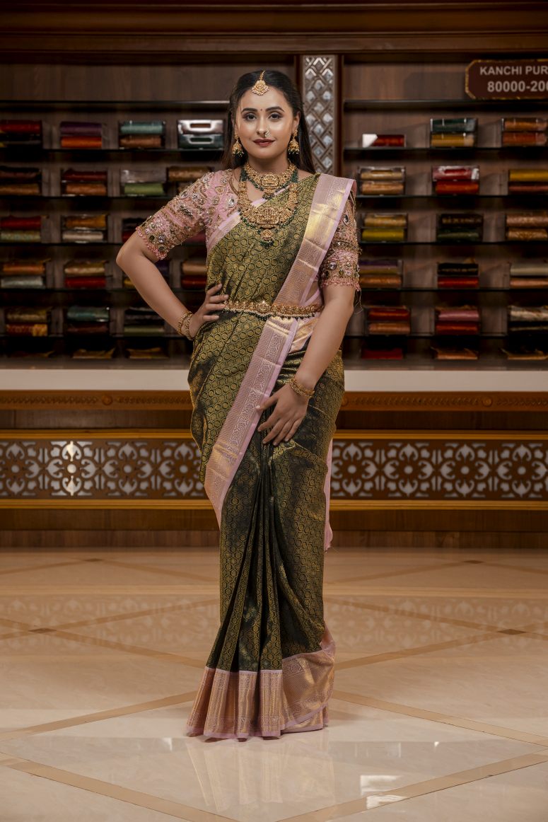 Pure Kanchipuram Silk Saree.