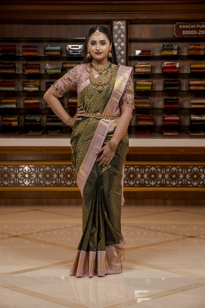 Pure Kanchipuram Silk Saree.
