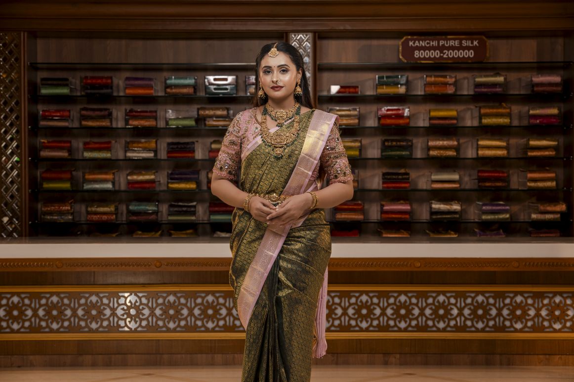 Pure Kanchipuram Silk Saree.