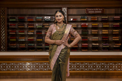 Pure Kanchipuram Silk Saree.