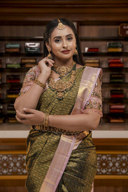 Pure Kanchipuram Silk Saree.