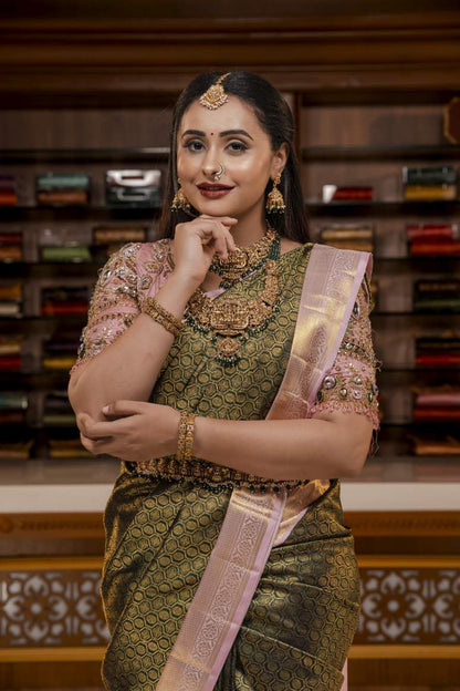 Pure Kanchipuram Silk Saree.