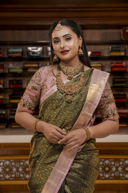 Pure Kanchipuram Silk Saree.