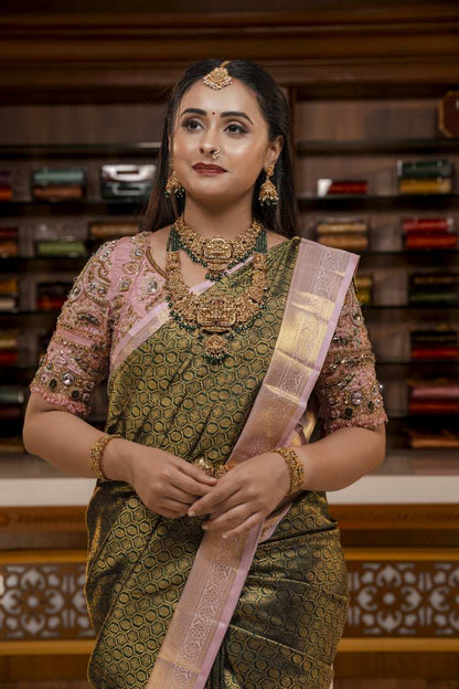 Pure Kanchipuram Silk Saree.