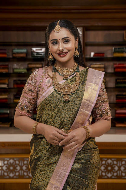 Pure Kanchipuram Silk Saree.