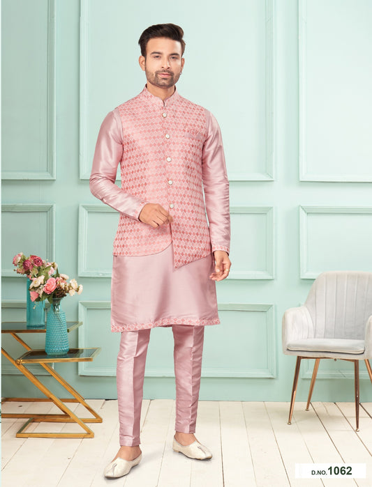 Traditional Kurta Pyjama With Jacket