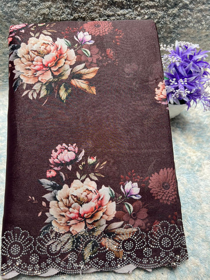 Pure Linen Silk Saree.
