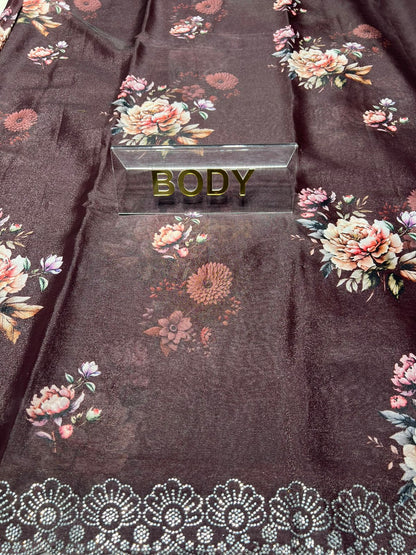 Pure Linen Silk Saree.