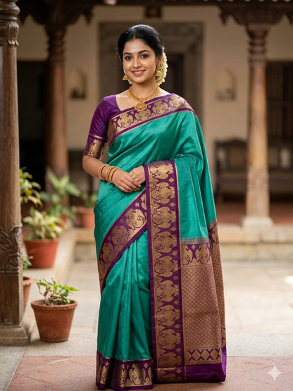 Pure Mysore Silk Saree.