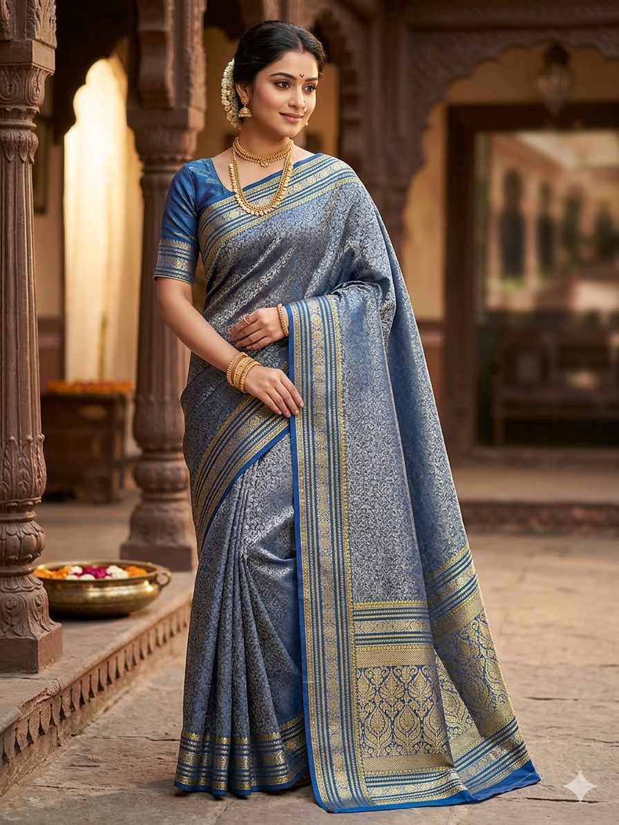 Pure Mysore Silk Saree.