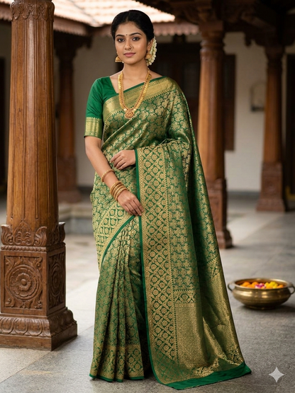Pure Mysore Silk Saree.