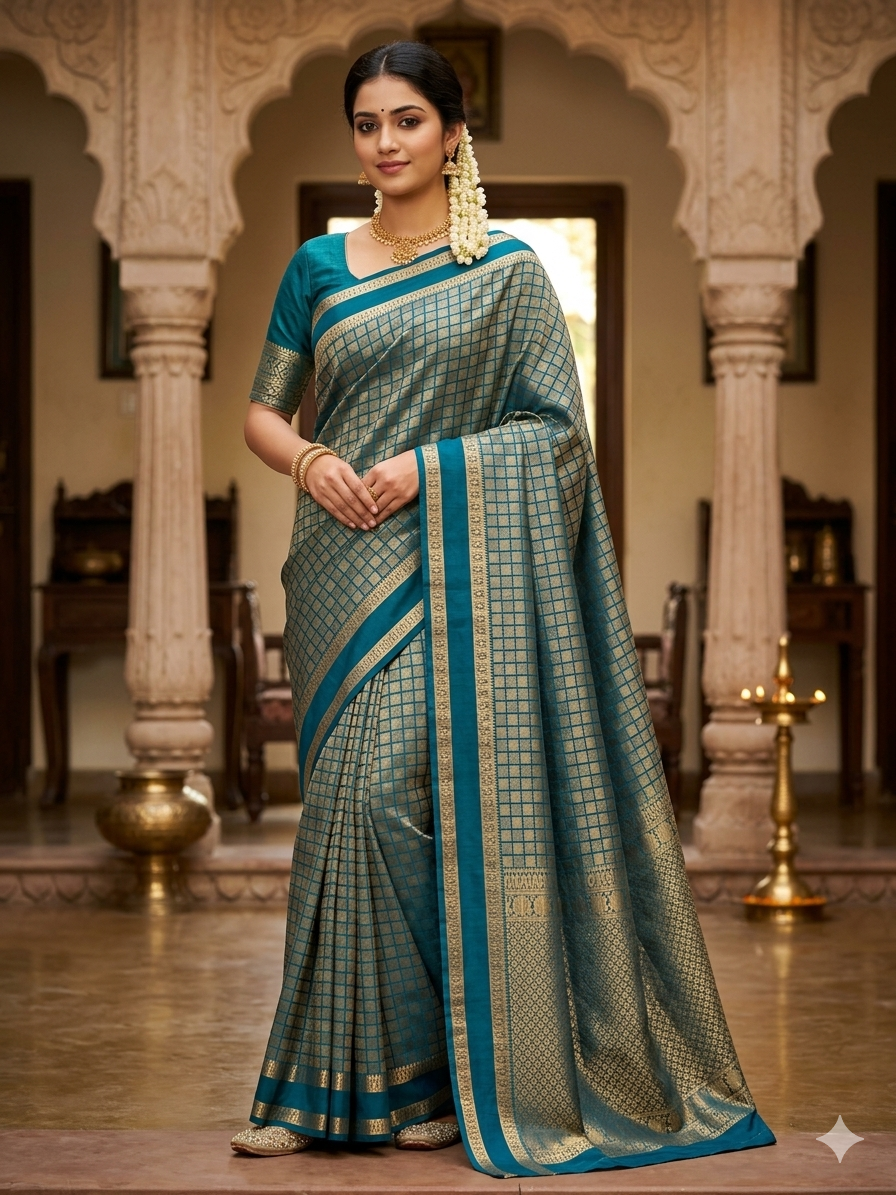 Pure Mysore Silk Saree.