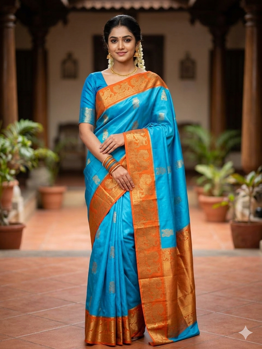 Pure Mysore Silk Saree.