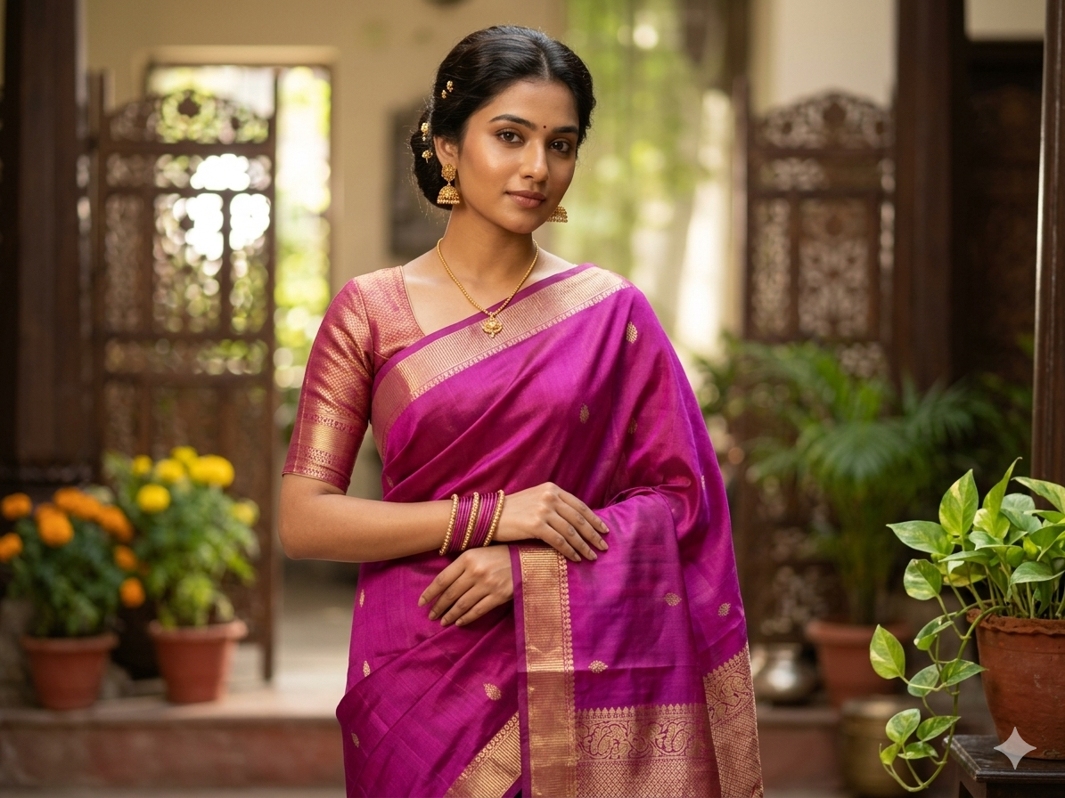 Kanchi Mix Silk Saree