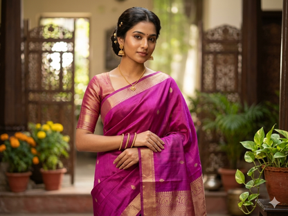 Kanchi Mix Silk Saree