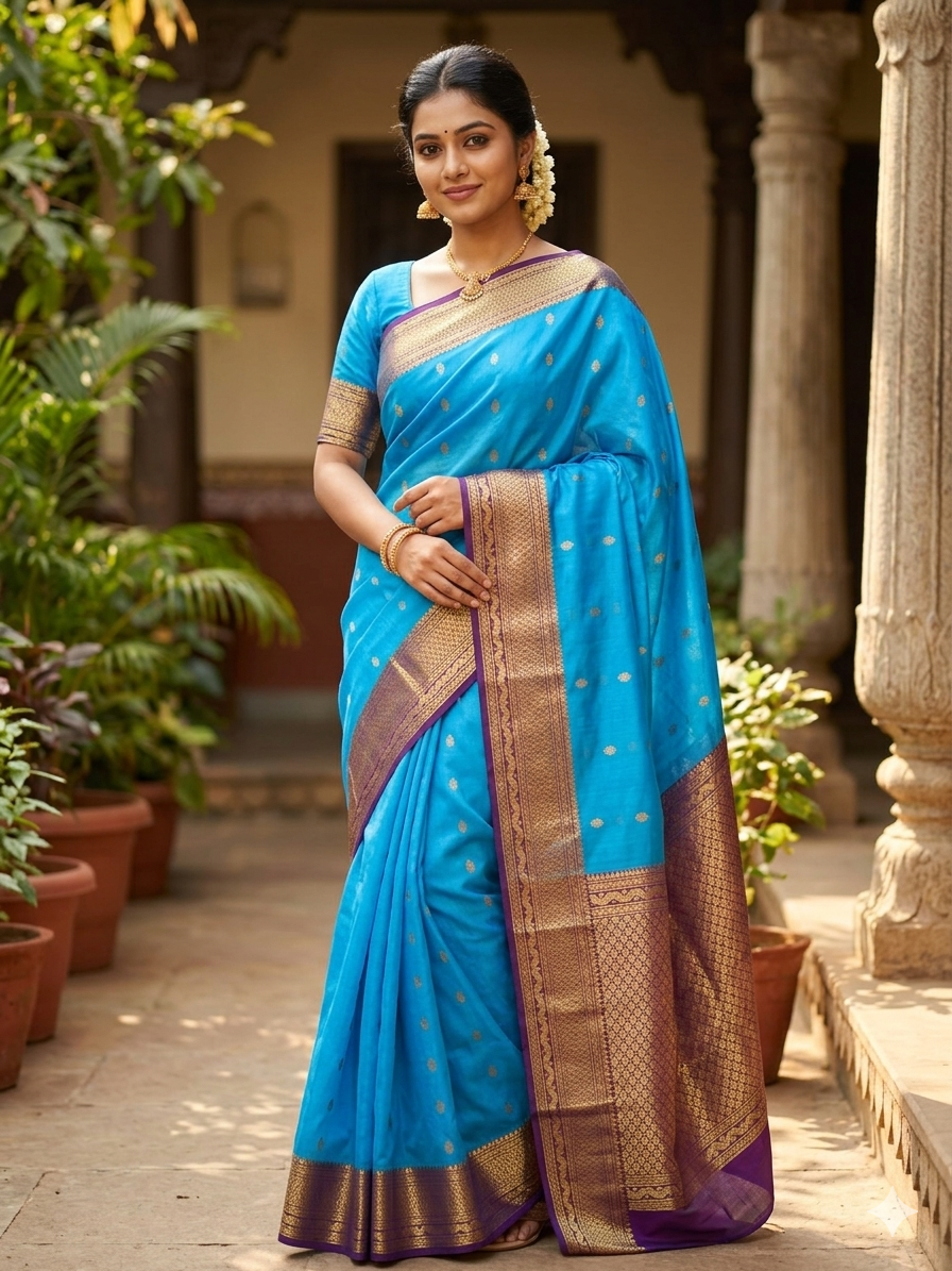 Pure Mysore Silk Saree ( 60 Grams )