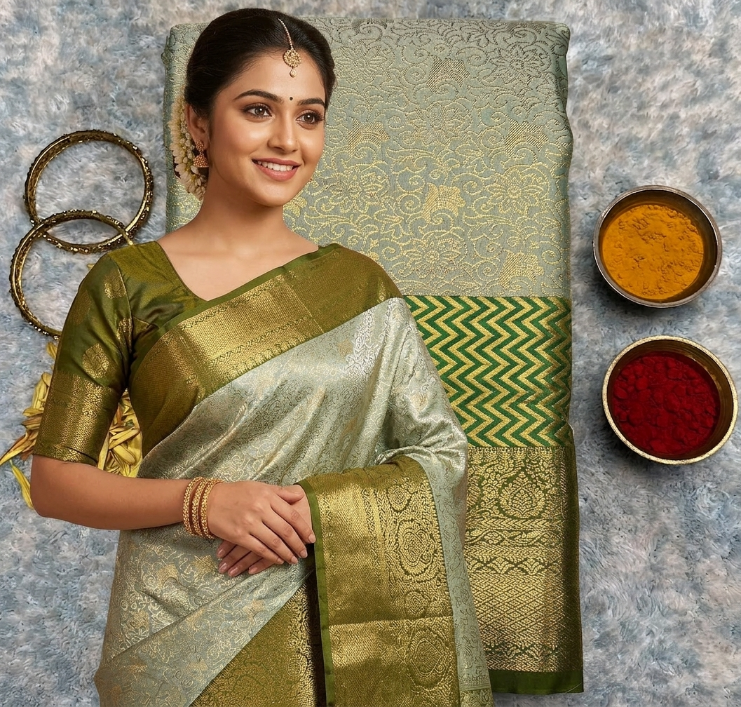 Kanchi Mix Silk Saree