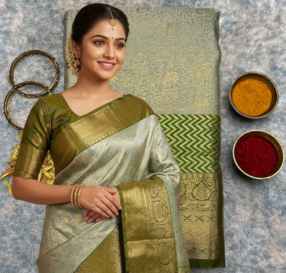 Kanchi Mix Silk Saree