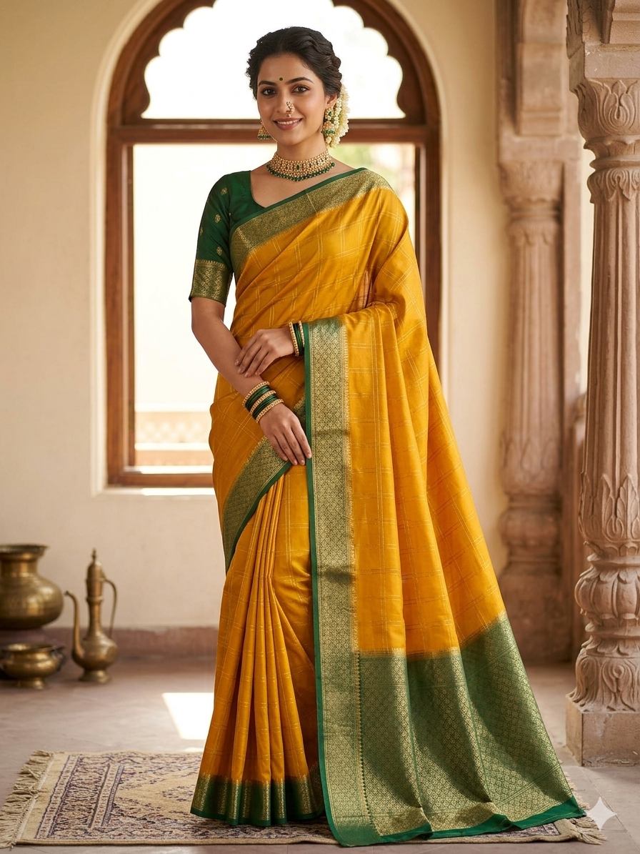 Pure Mysore Silk Saree.