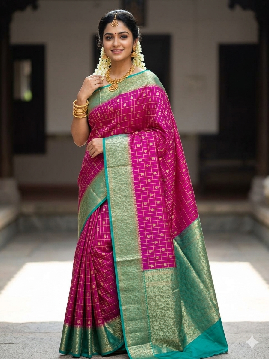 Pure Mysore Silk Saree.