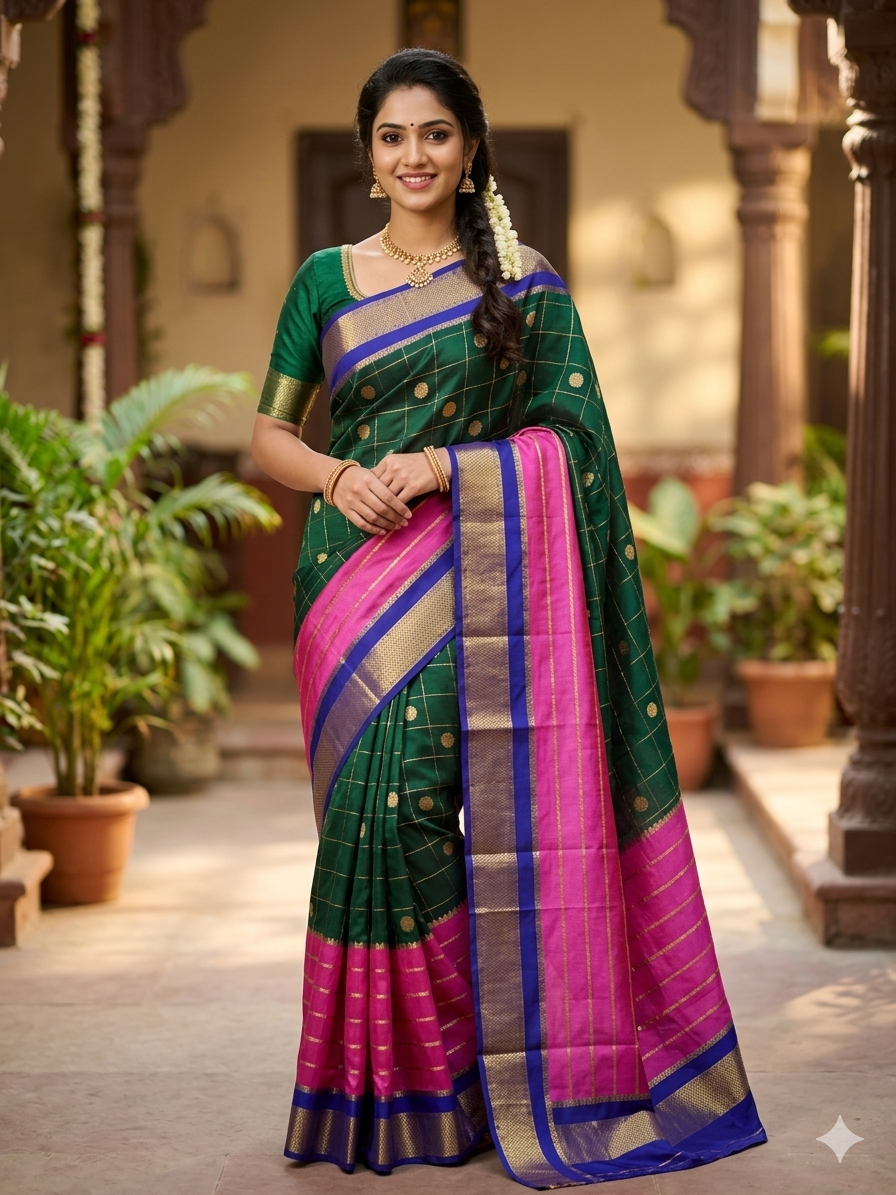 Pure Mysore Silk Saree.